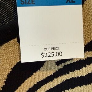 Michael Kors NWT Black and Tan Patterned Dress. Knit.